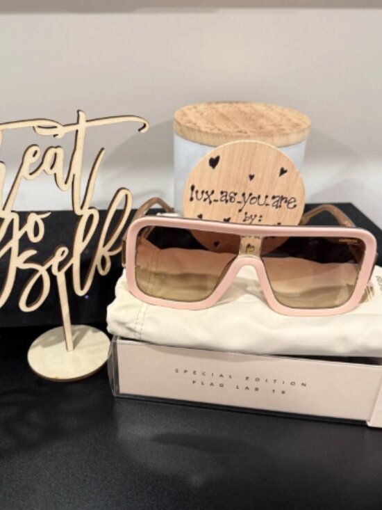 SCA003. Carrera Sunglasses, Shiny Beige, Brown Gradient Lens, UV Protection #17 - Picture 1 of 1